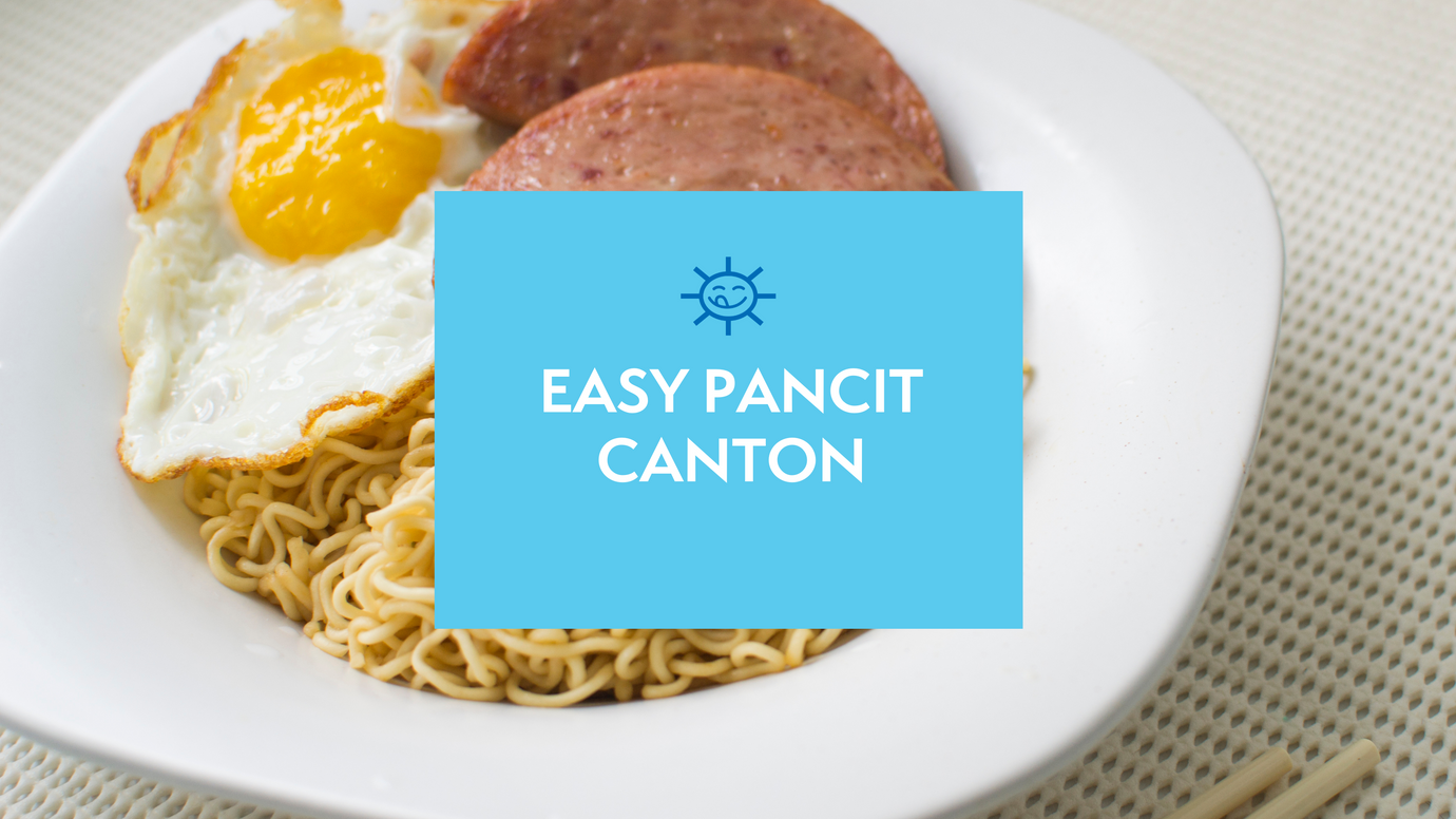 Easy Pancit Canton Recipe with an Egg!