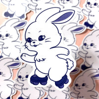 WATERPROOF - NEWJEANS Bunny Logo Vinyl Sticker Decal