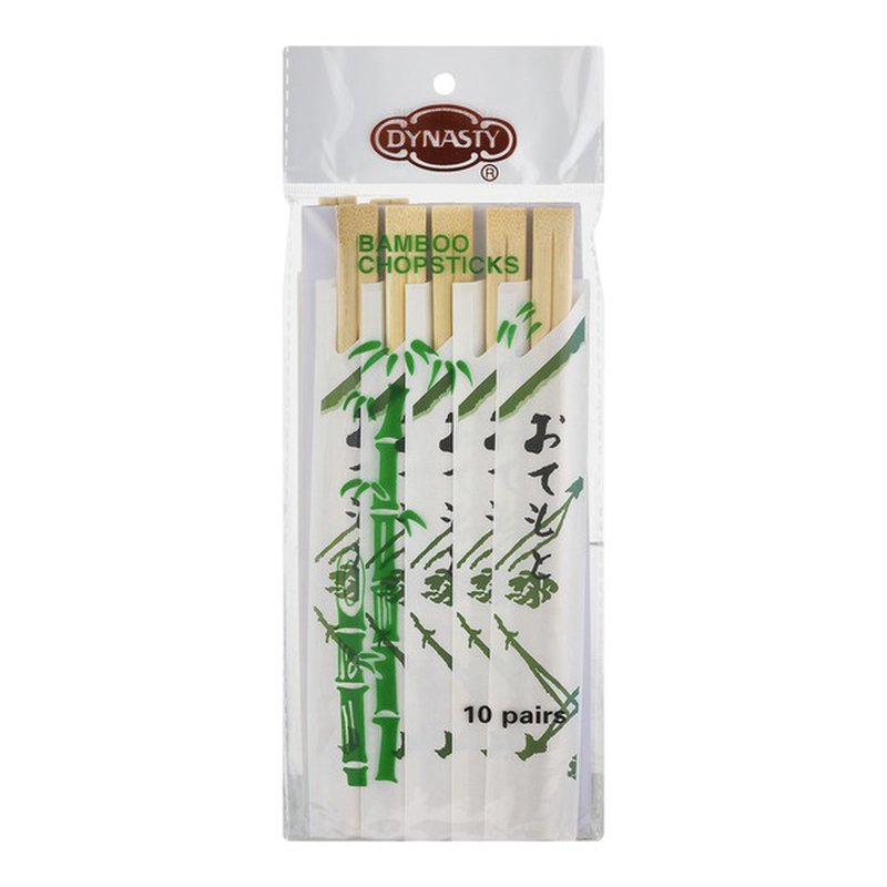 Dynasty Premium Bamboo Chopsticks (10-Pack)