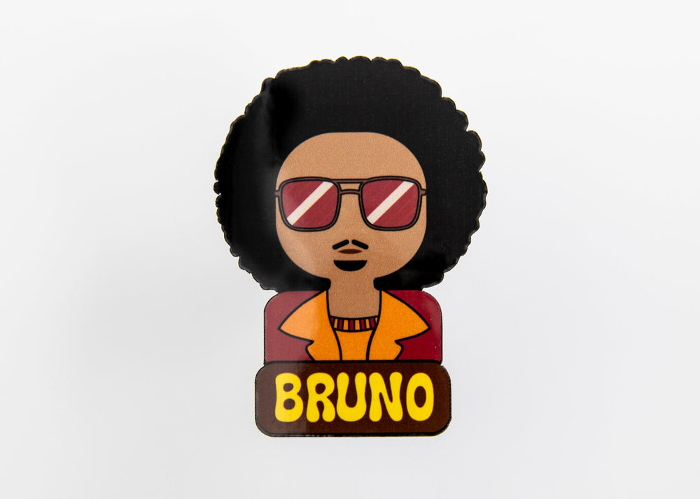 Bruno Mars Sticker, Filipino, Pinoy, Philippines,, Filipina, Pinay, Weatherproof, Glossy,