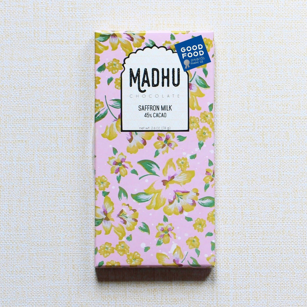 Madhu Chocolate Saffron Milk - 45% Cacao