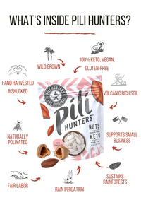 Pili Hunters™ Sprouted Pili Nuts with PINK Himalayan Salt