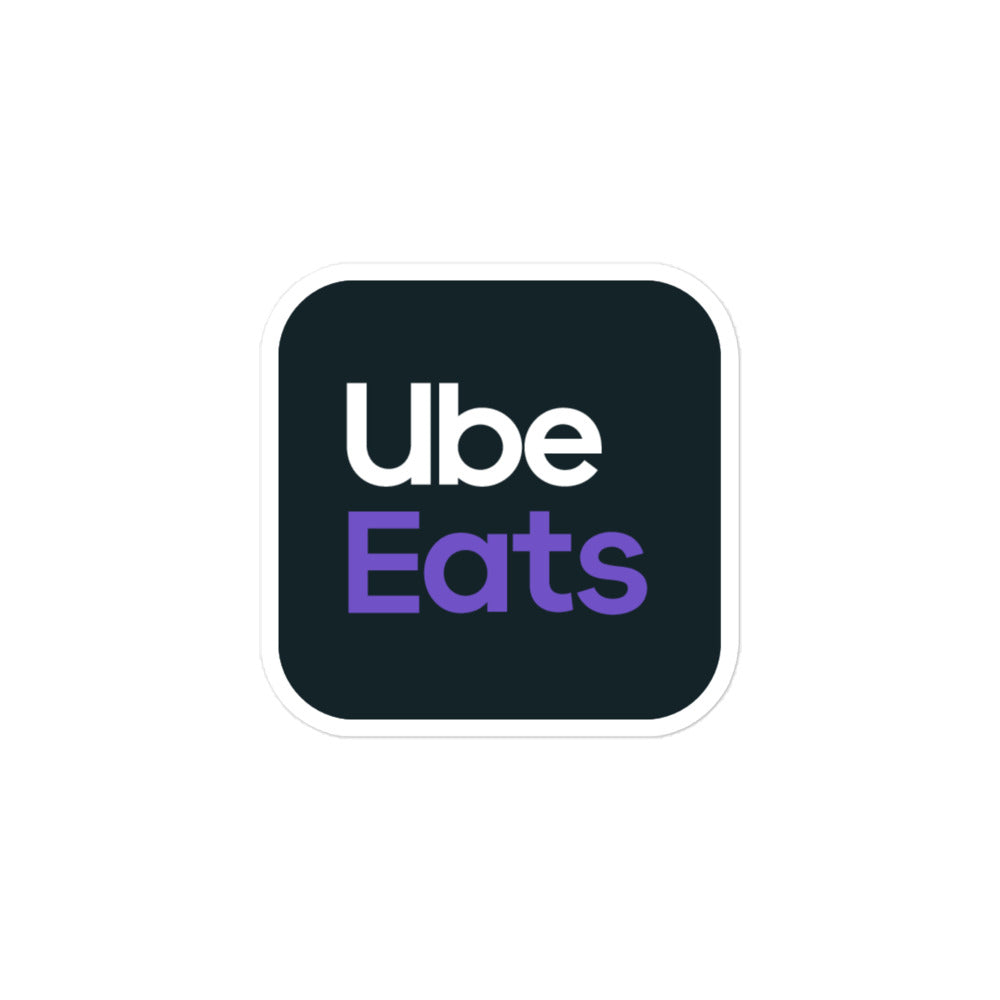 Ube Eats Sticker 3x3