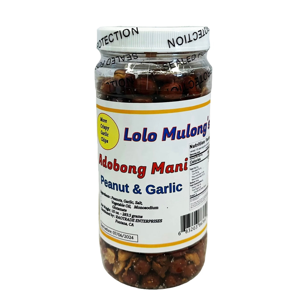 Lolo Mulong's Adobong Mani - Peanut & Garlic