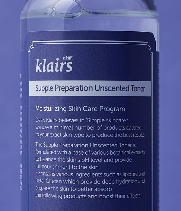 Dear, Klairs Supple Preparation Unscented Facial Toner