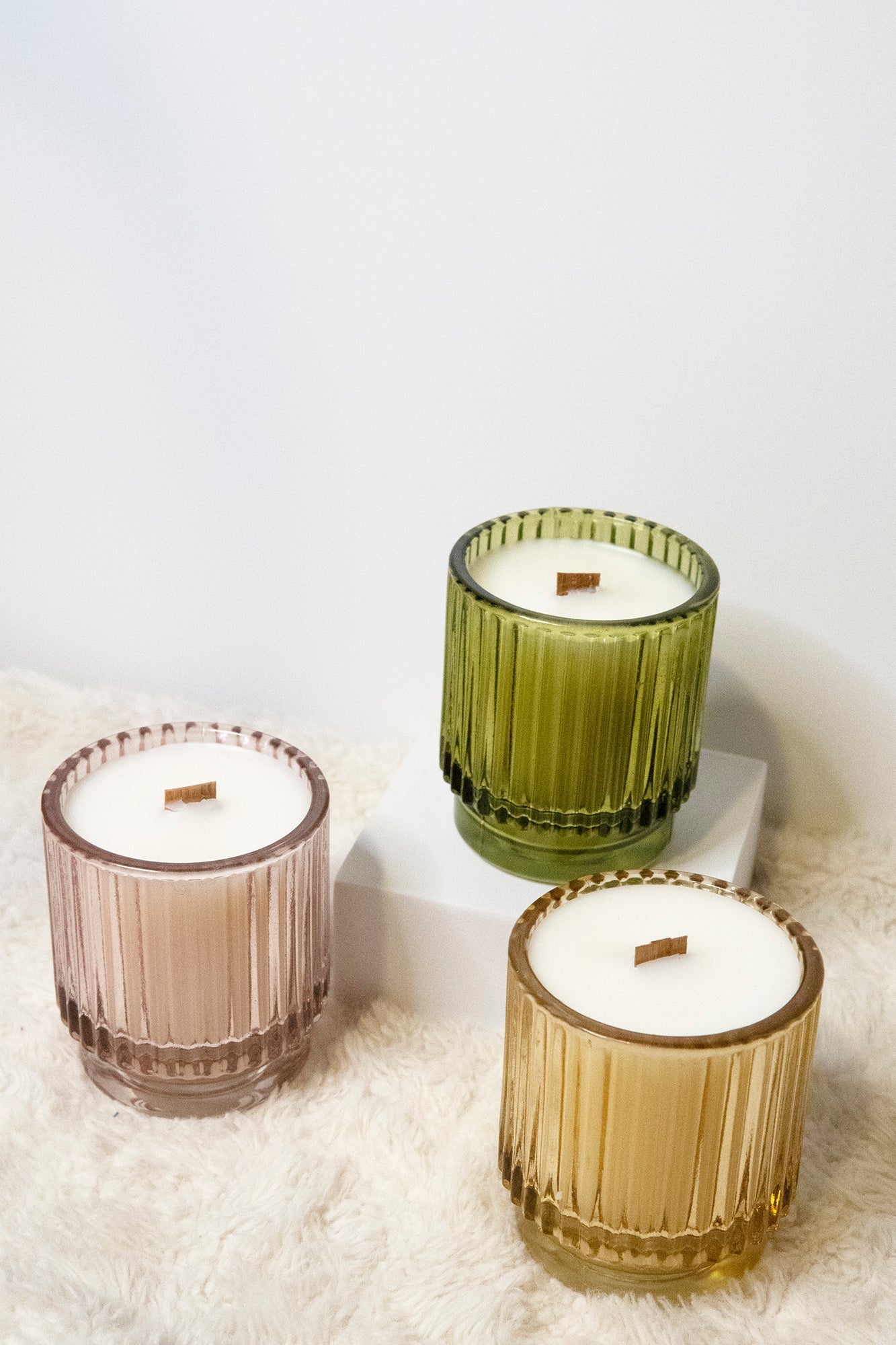 BBTEA JARS Asian-Inspired Candles, Honeydew, Lychee Rose, Yuzu Pear, Natural Soy Wax