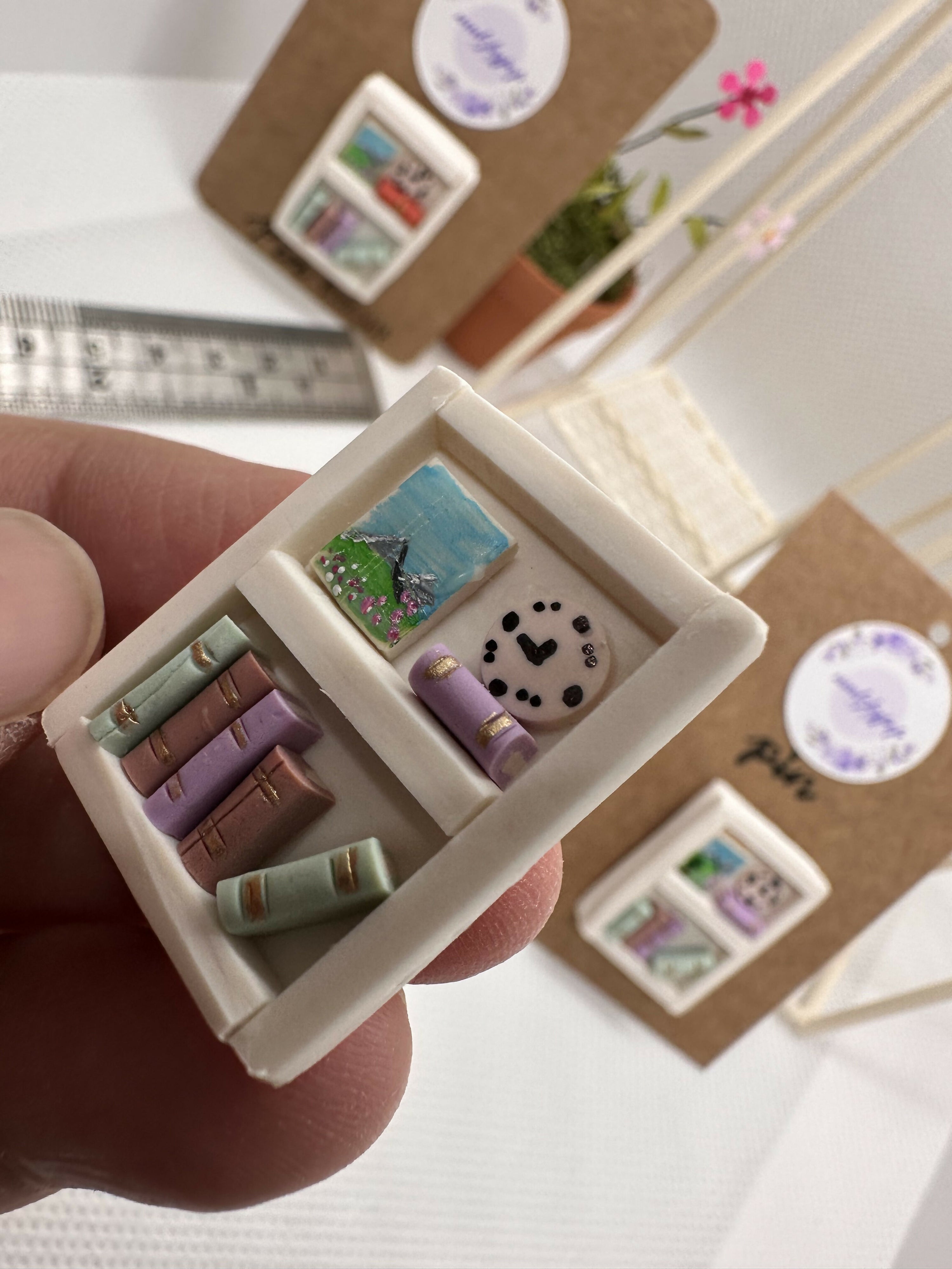 Handmade Bookcase Pin