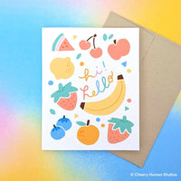Hi! Hello Fruits | Greeting Card