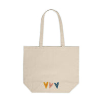 Candy Hearts Canvas Tote