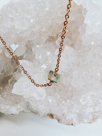 Amazonite / Gold Dainty Stone Chain Bracelet
