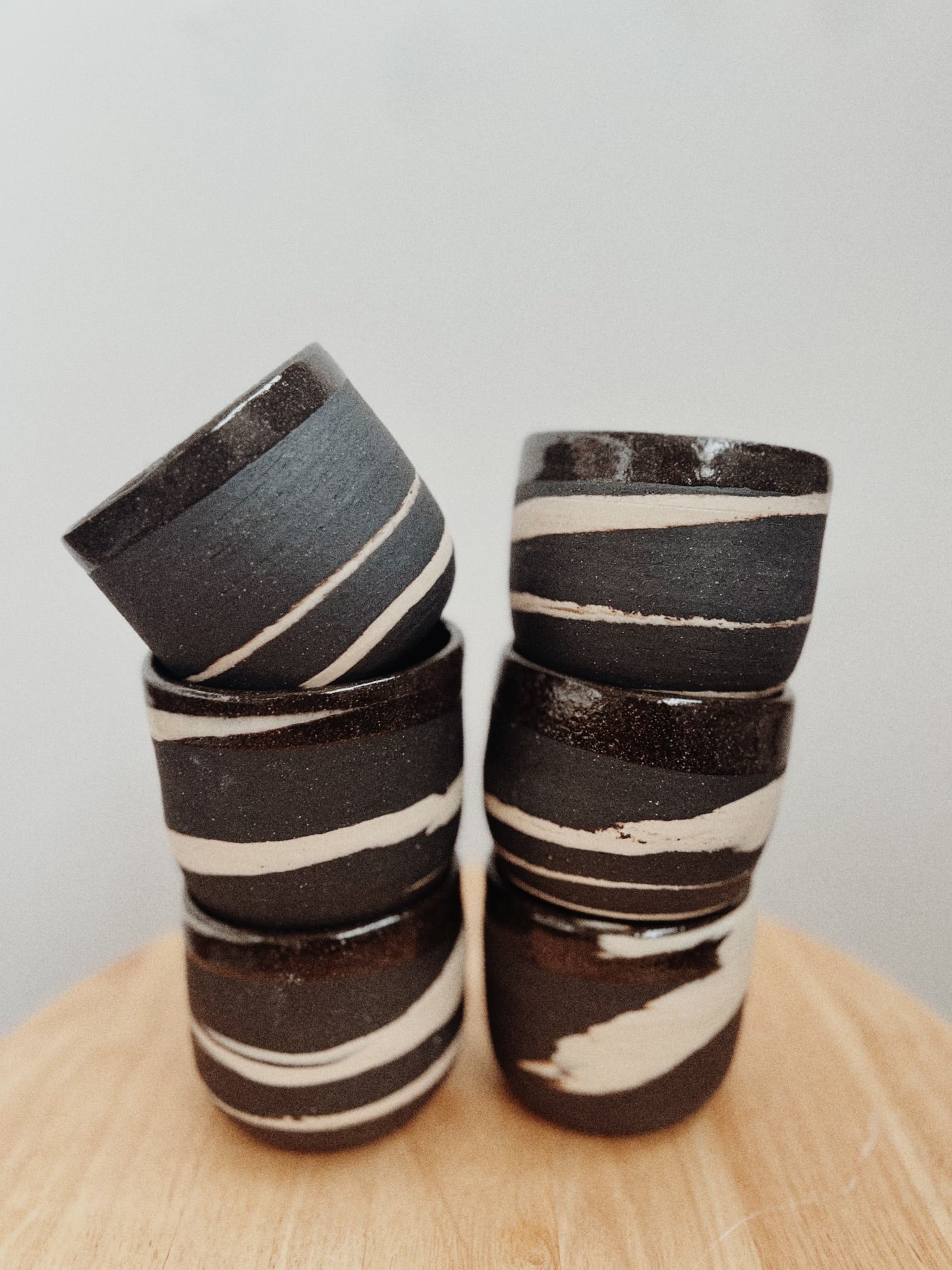 Black and White Swirl Cup