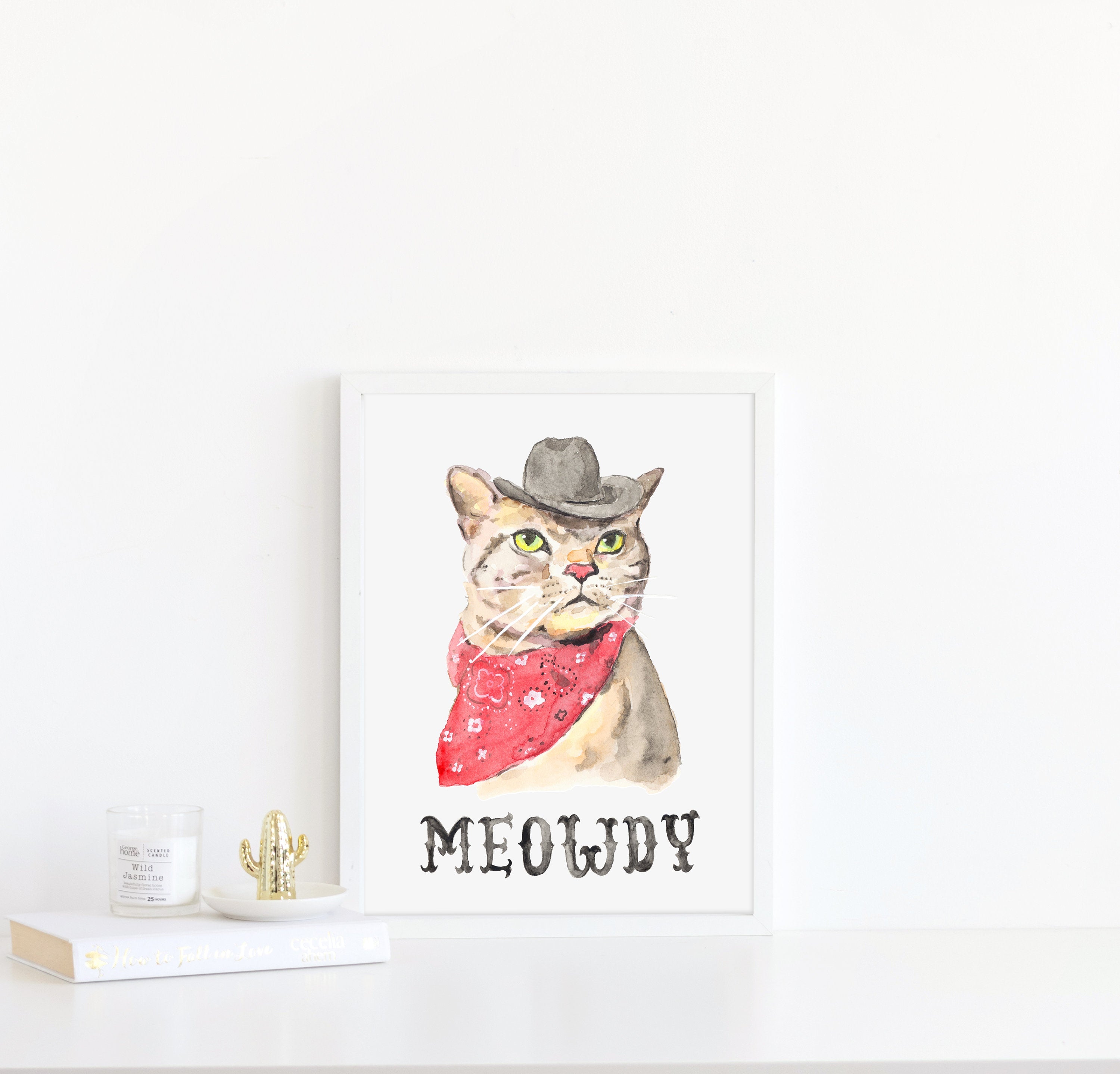 8x10 Meowdy Art Print - 8x10 SECONDS