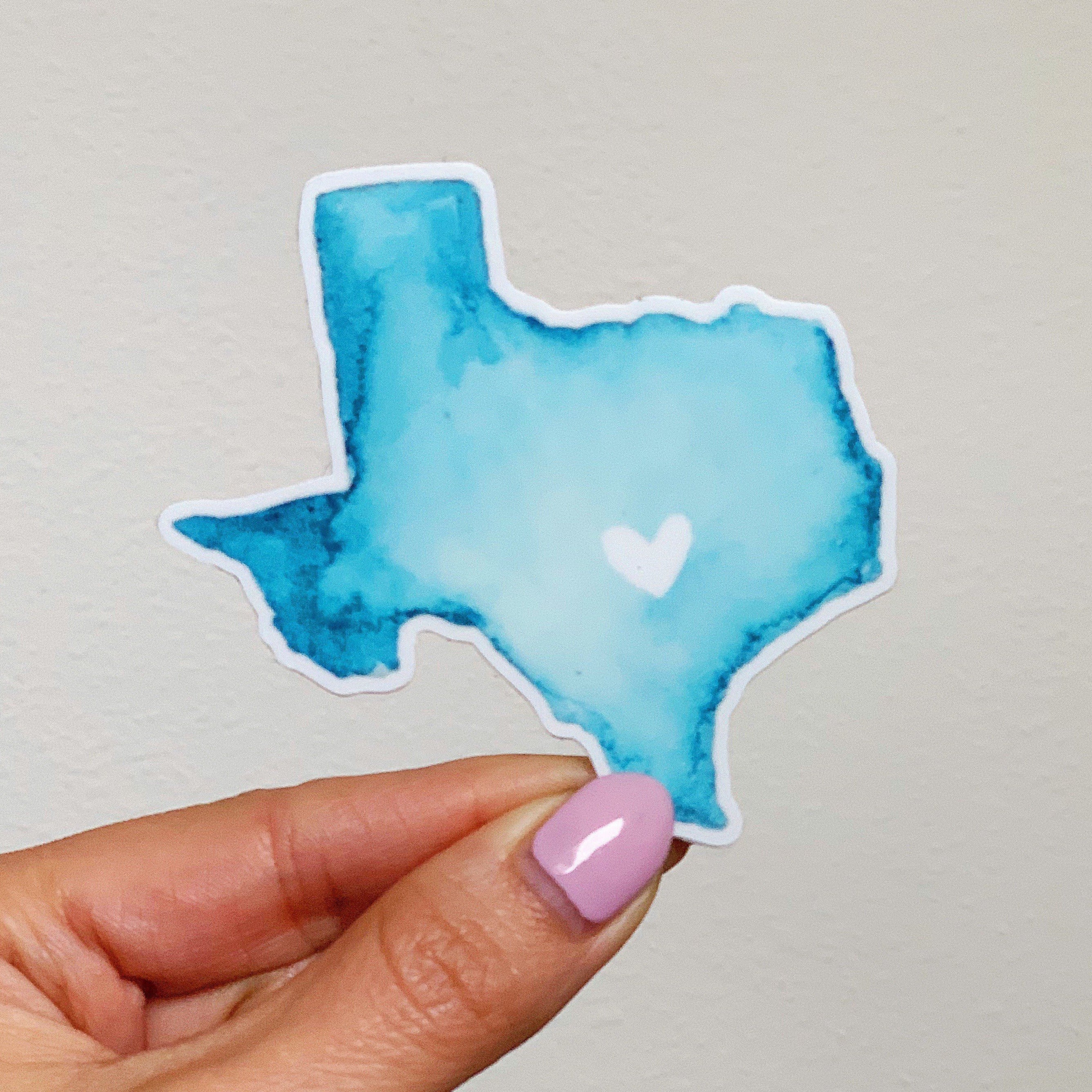 Austin Texas Map Sticker
