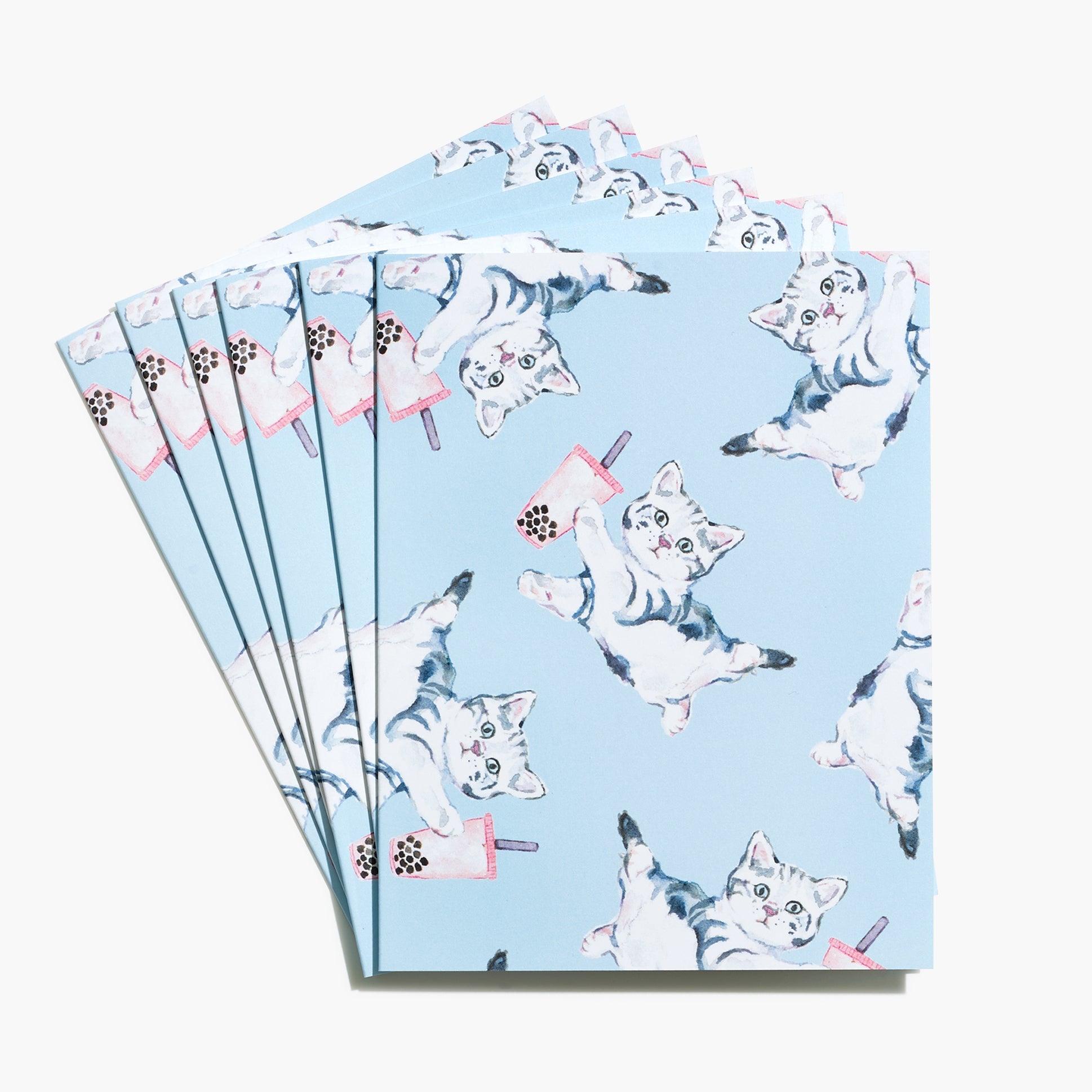 Bubble Tea Greeting Cards - Set of 6