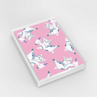 Bubble Tea Pattern Cards - Set of 6 - Pink