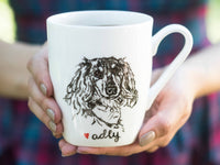 Custom Personalized Dog Portrait Mug