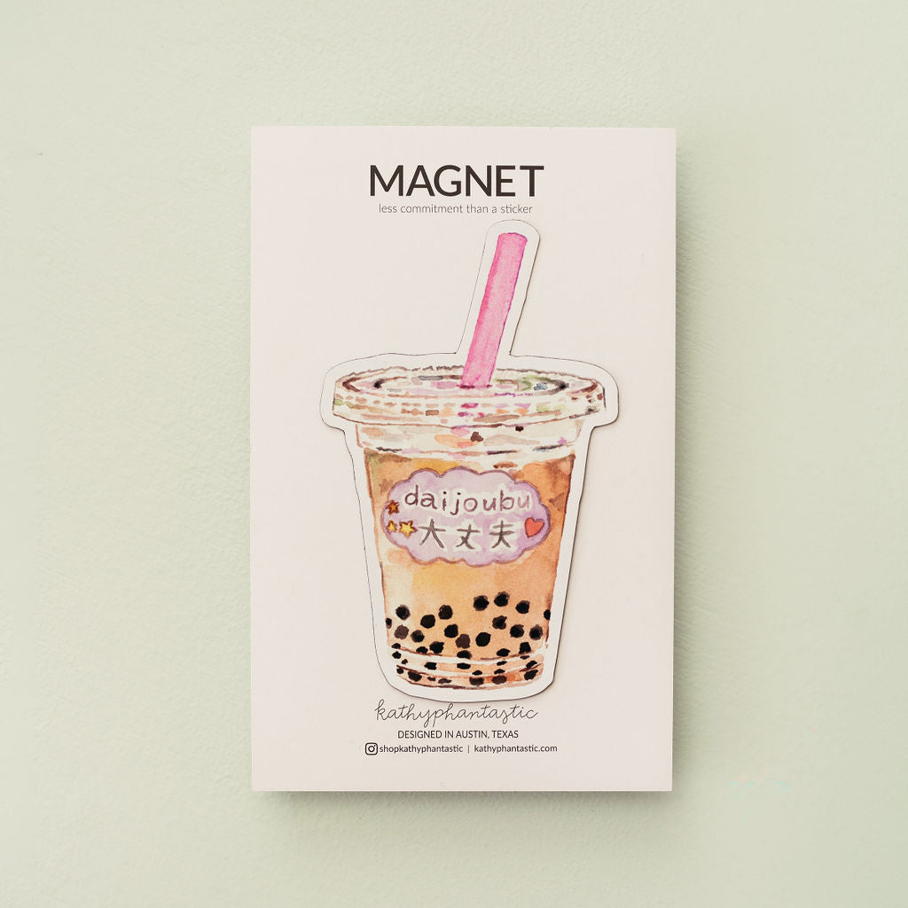 Daijoubu Bubble Tea Magnet