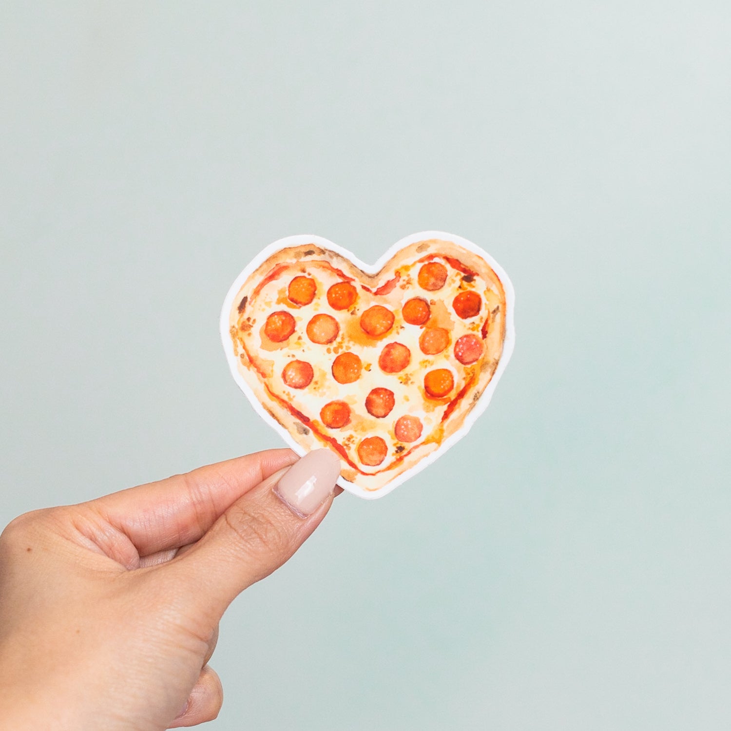 Heart Shaped Pizza Magnet