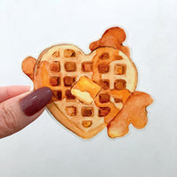 Heart Shaped Waffle Magnet