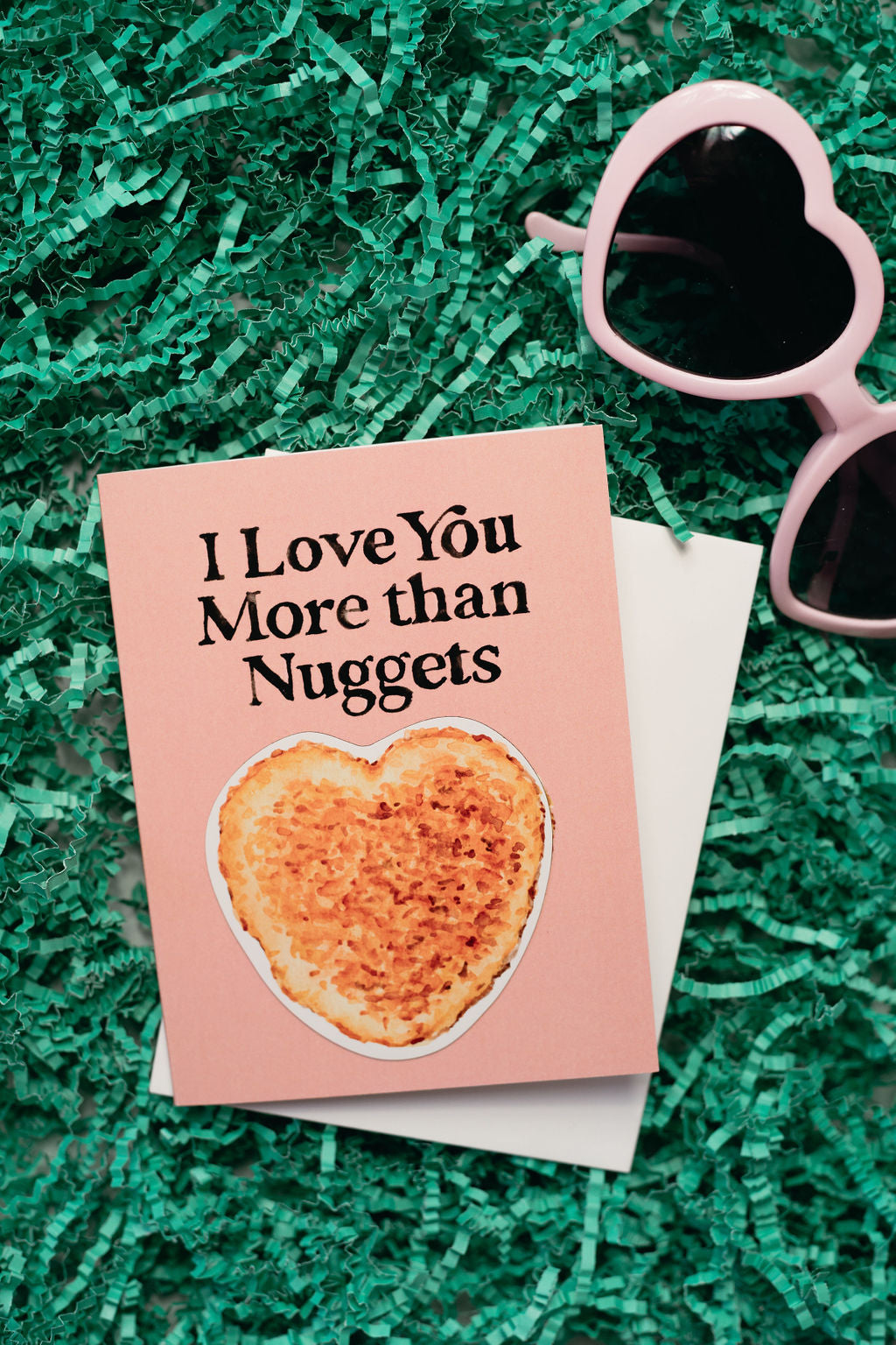 I Love You More than Chicken Nuggets Greeting Card