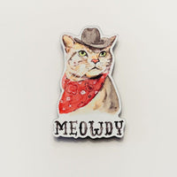 Meowdy Cat Magnet