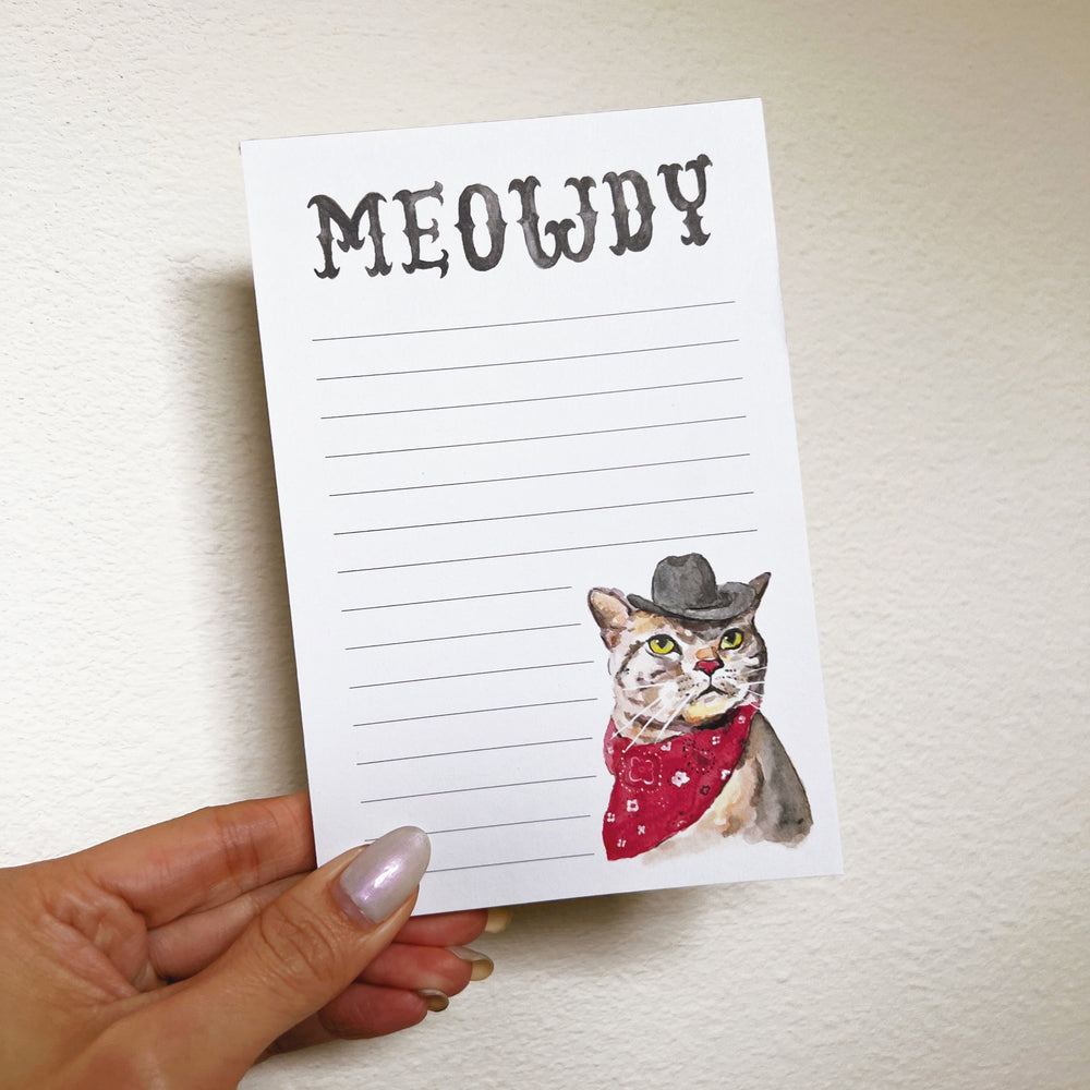 Meowdy Notepad 4x6