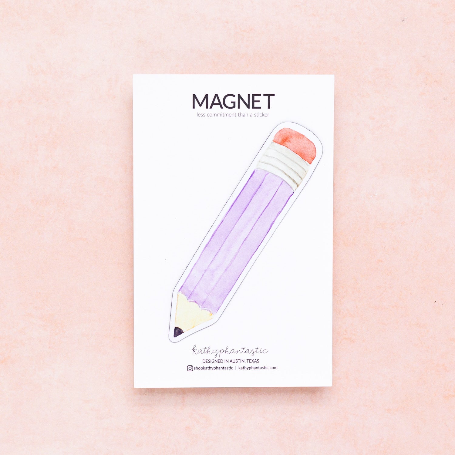 Pencil Magnet - Purple