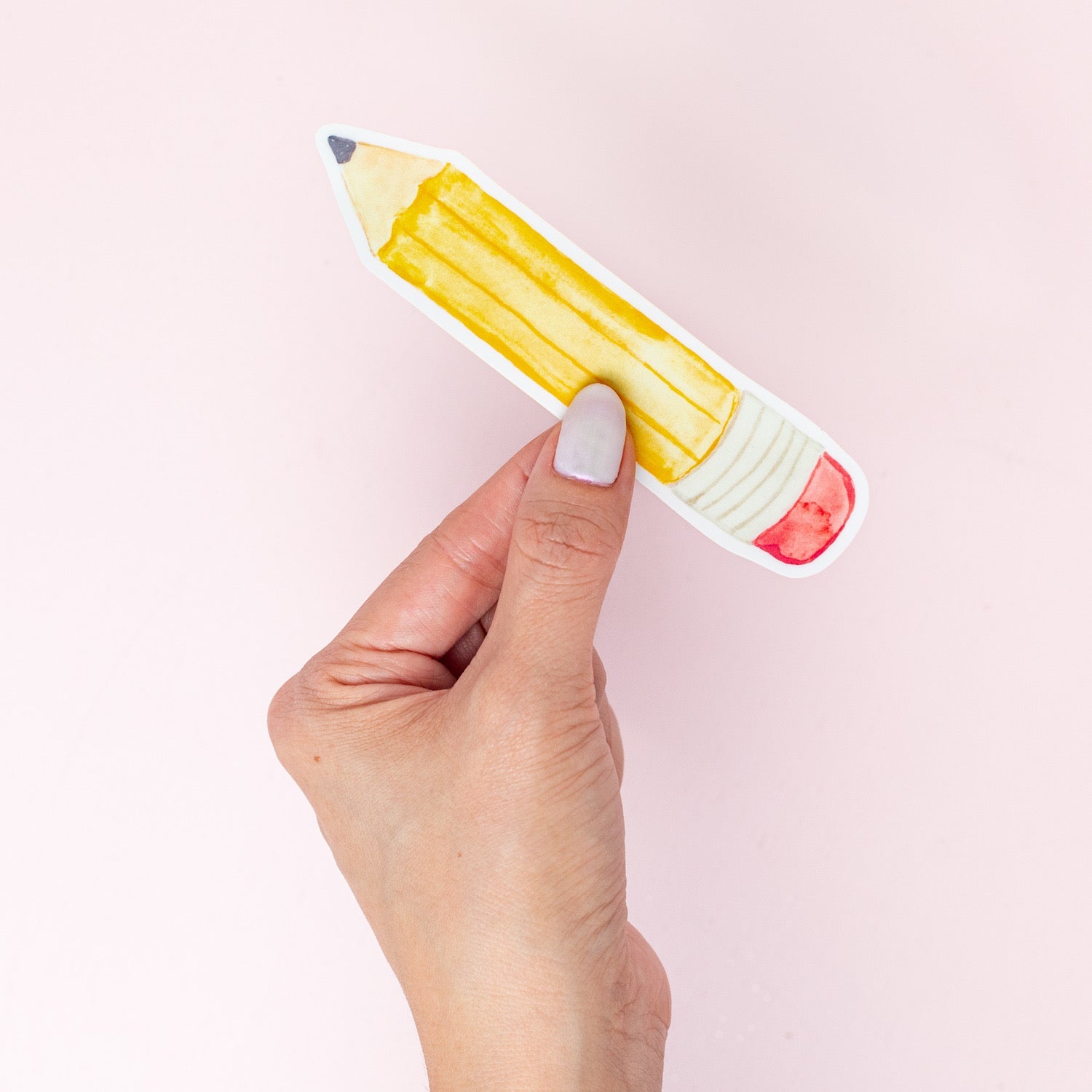 Pencil Sticker - Yellow