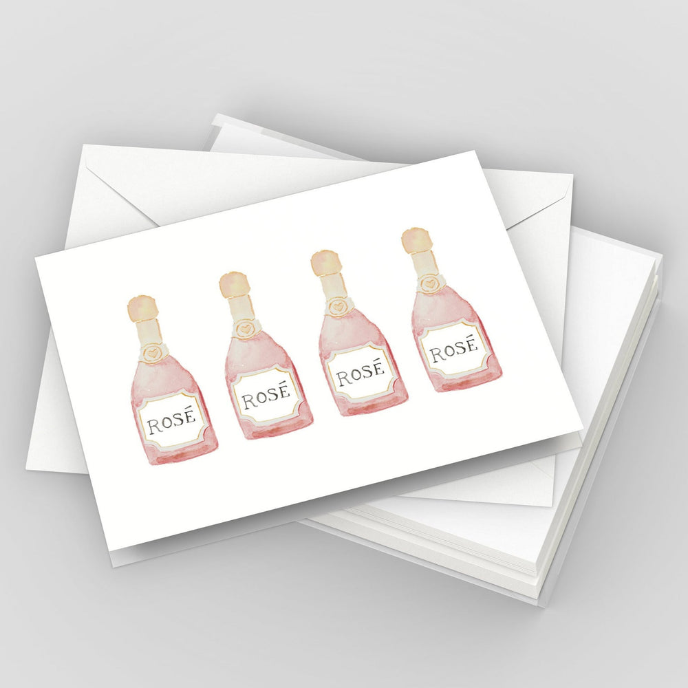 Rosé Champagne Notecard - Set of 6