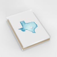 Texas Map Cards - Set of 6
