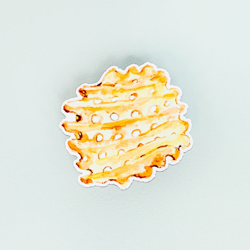 Waffle Fries Sticker