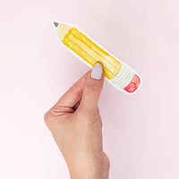 Yellow Pencil Magnet - Yellow