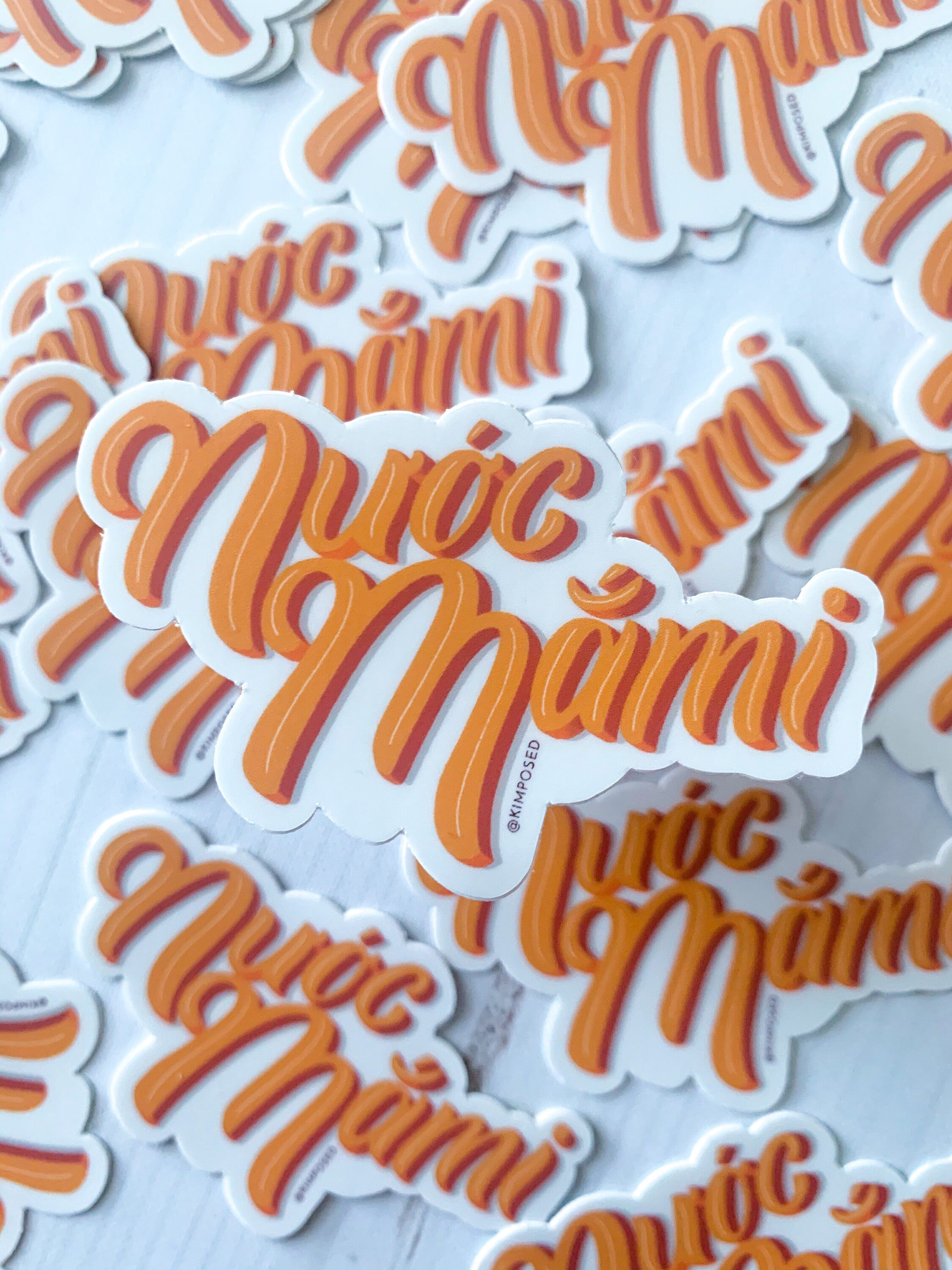 Nuoc Mami 3" Waterproof Vinyl Sticker for Water Bottles, Laptops, Phones & More **FREE USA SHIPPING**