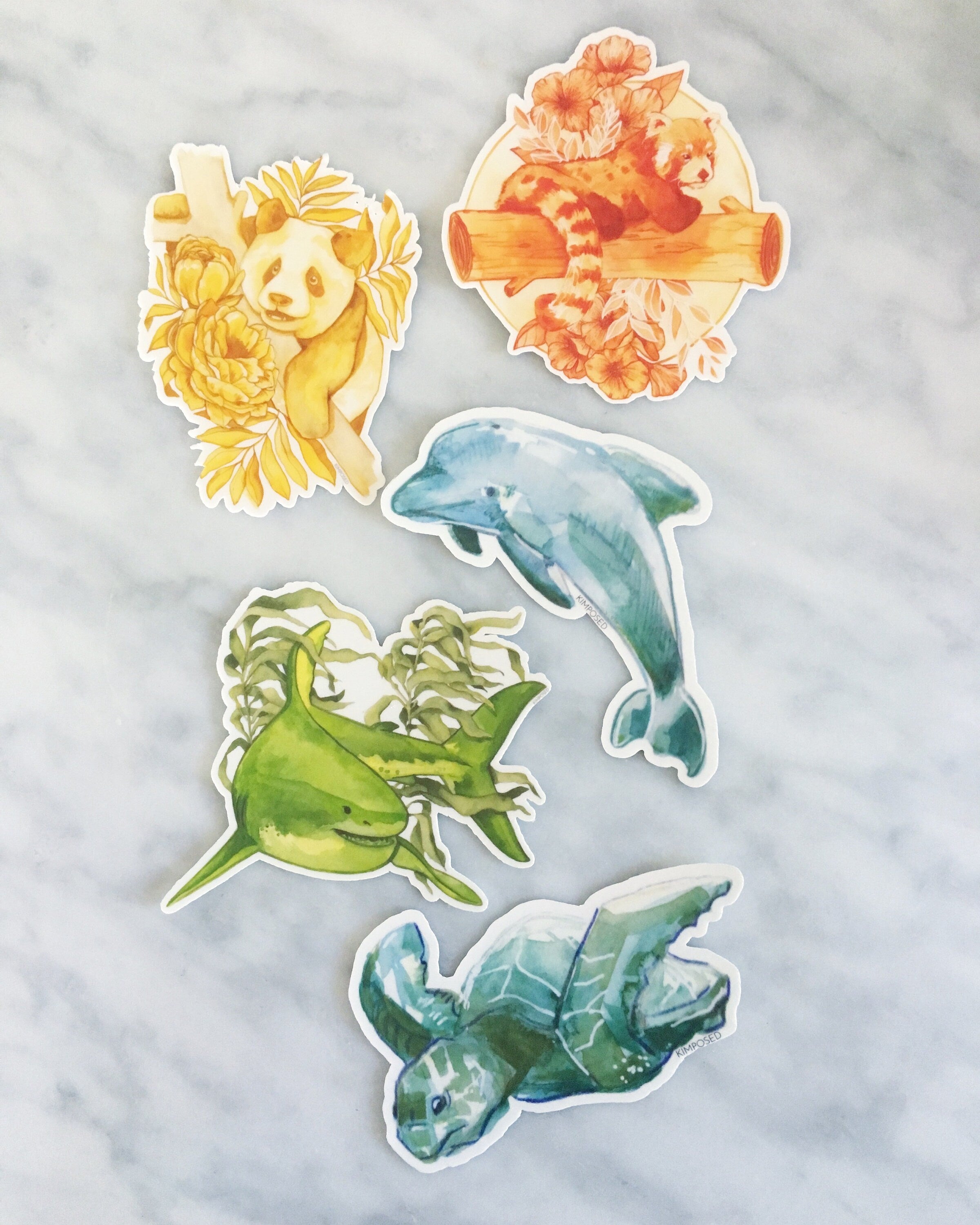 Watercolor Sea Turtle 3" Waterproof Vinyl Sticker for Water Bottles, Laptops, Phones & More **FREE USA SHIPPING**