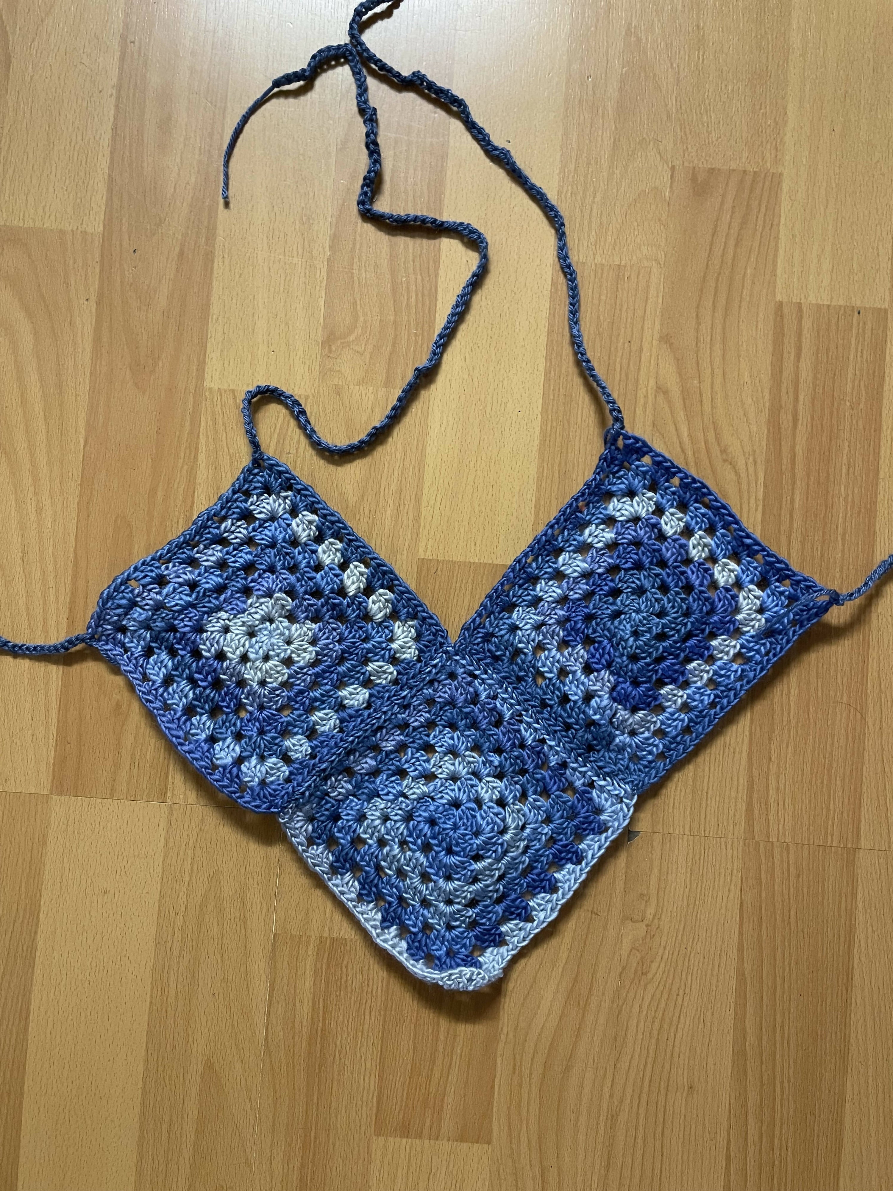 Blue Crochet tank top