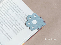 Pawse Leather Bookmark, Handcrafted from French chèvre leather, Perfect cute gifts for pet lovers & book lovers, Anniversary, Birthday
