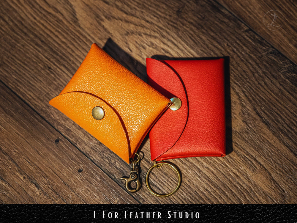 The O' Snap, snap on leather pouch, for coins, guitar picks, hair clips and more, Genuine Leather, for him/her, birthday anniversary gift