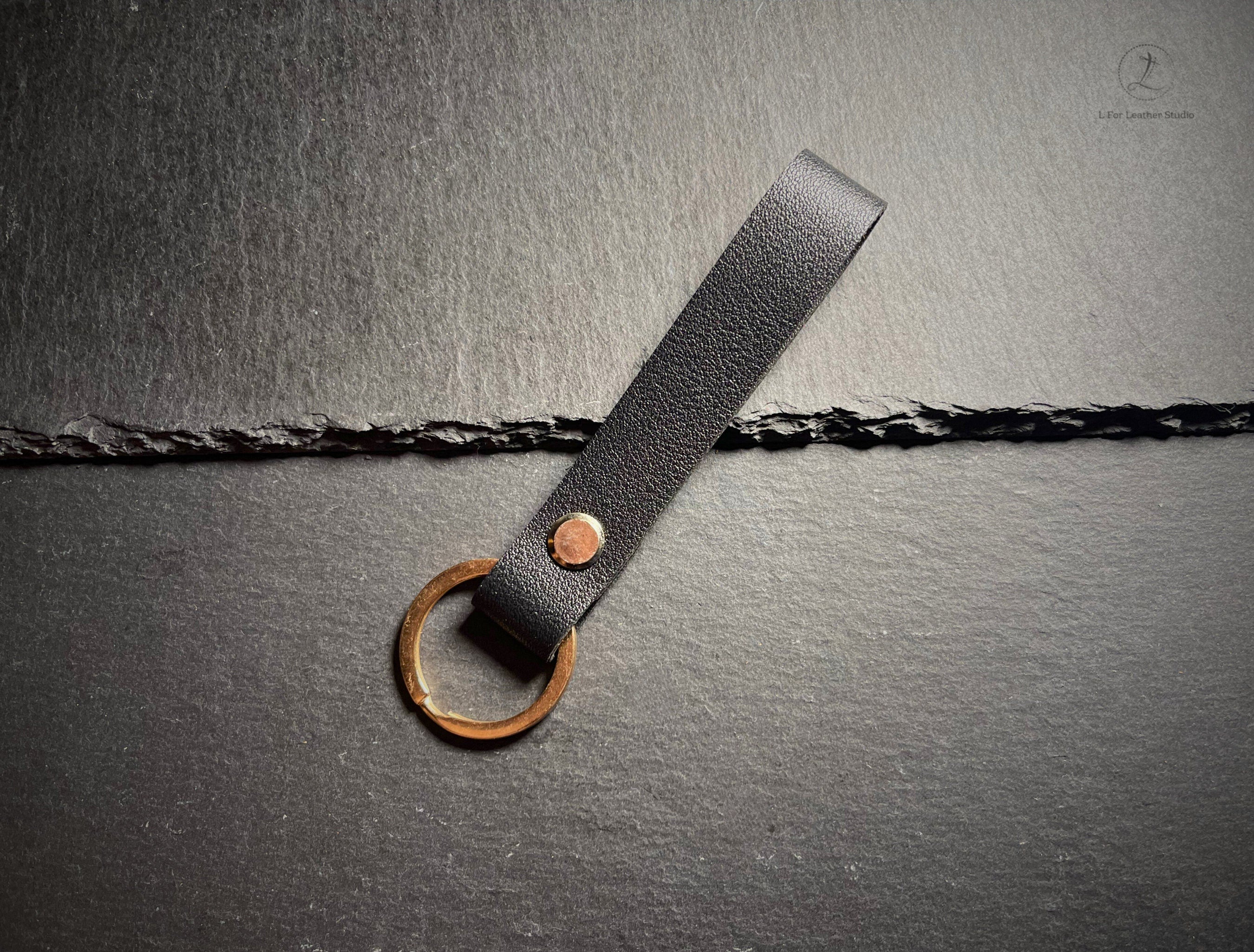 Vegan Leather Keychains, Animal-Free, Minimalistic Style, Birthday Anniversary Gift, EDC, For Him/Her, Keychains for bags, Key rings
