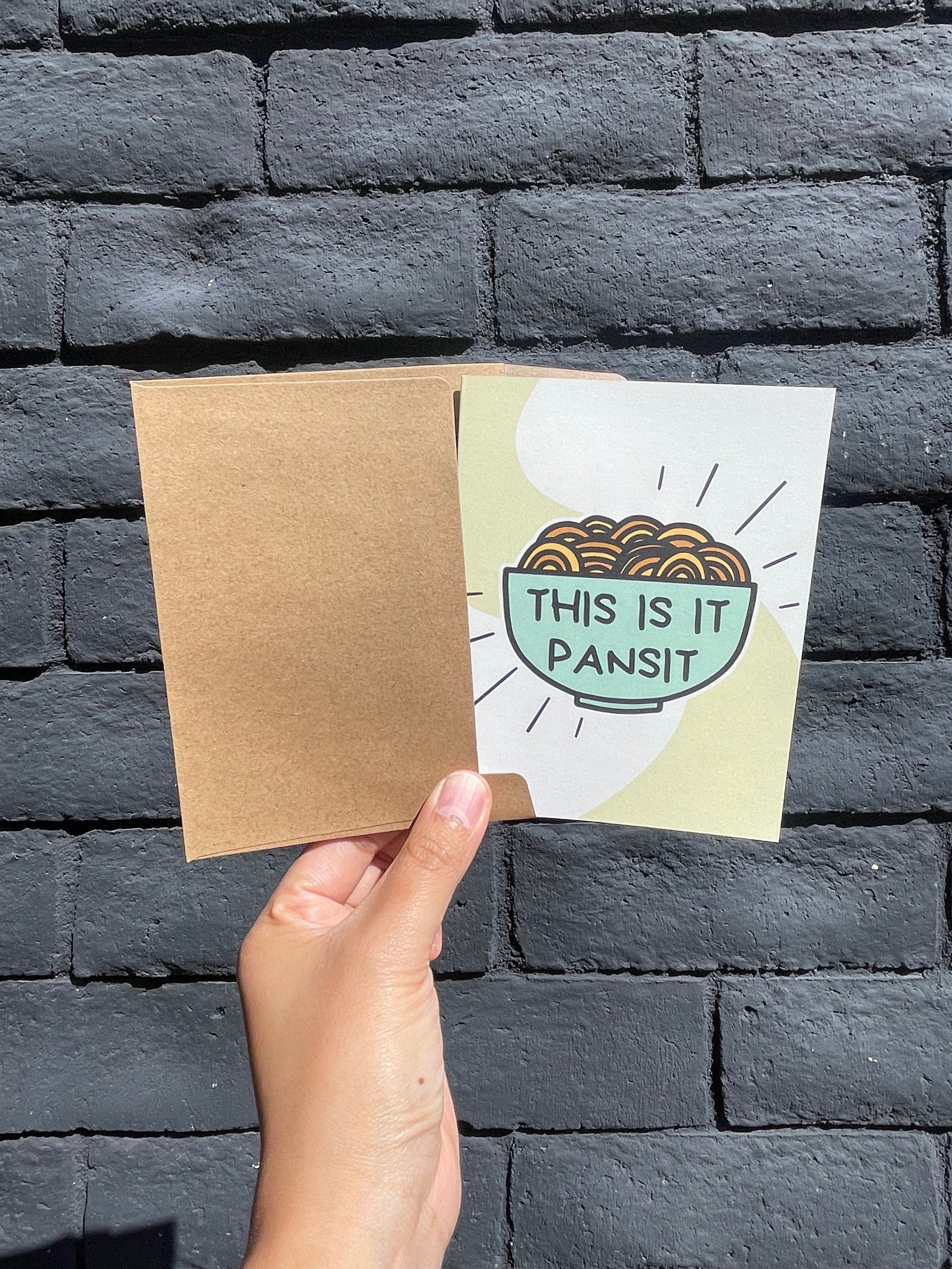 This is It Pansit | Filipino Congratulations Handmade Greeting Card with Envelope