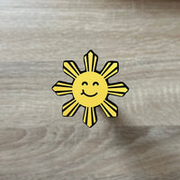 Philippine Sun Filipino Sticker | Cute Birthday Gift Philippines Stickers Vinyl Stickers for Laptop, Water Bottle | Red Ribbon