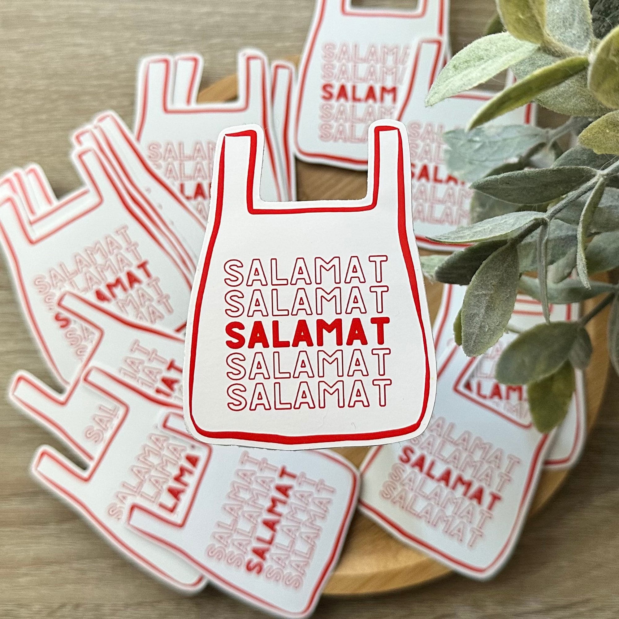 Salamat Bag Filipino Sticker | Cute Gift Philippines Stickers Water Resistant Vinyl Stickers for Laptop, Water Bottle