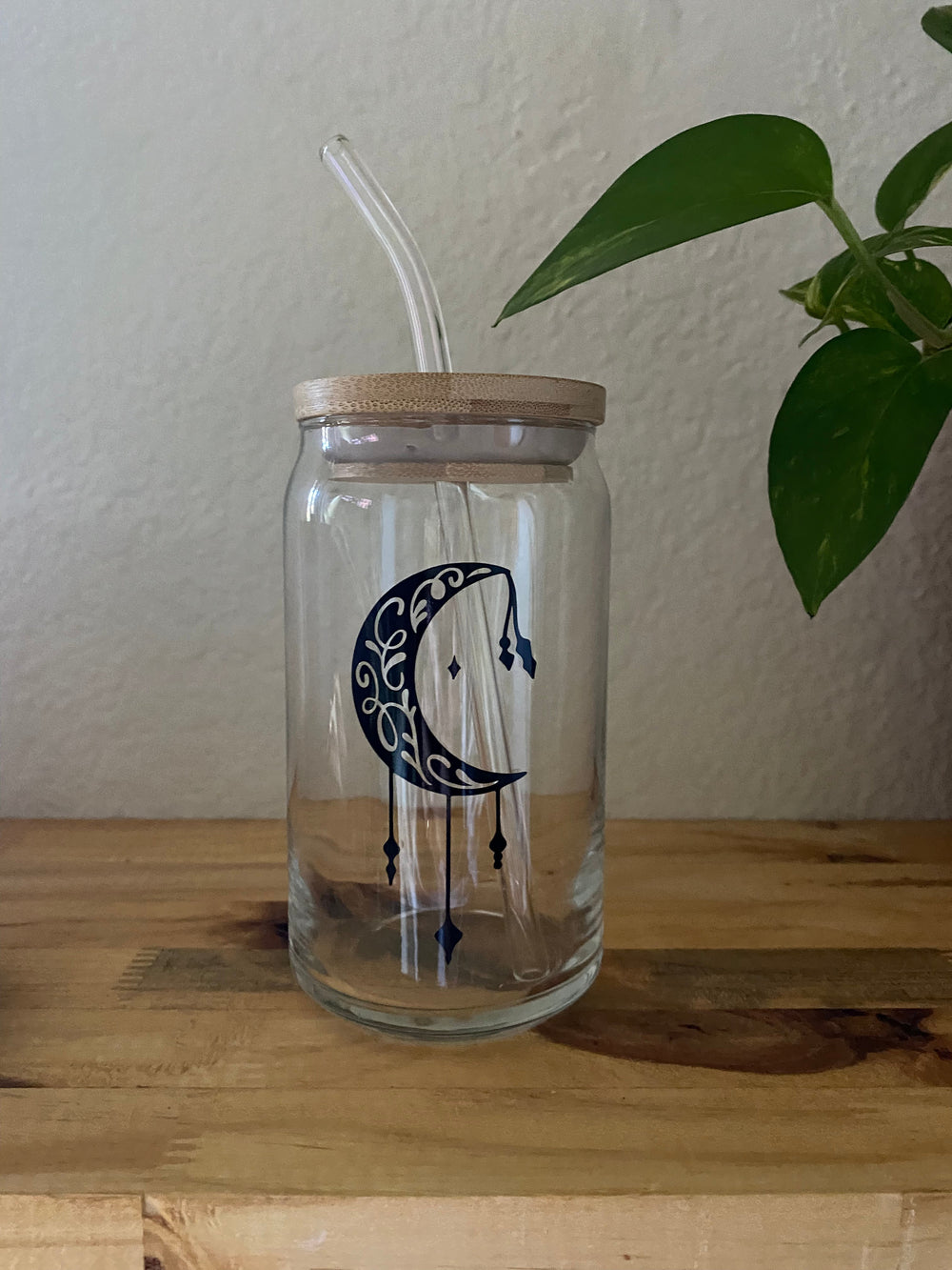 Crescent Moon Glass Can 16 oz.