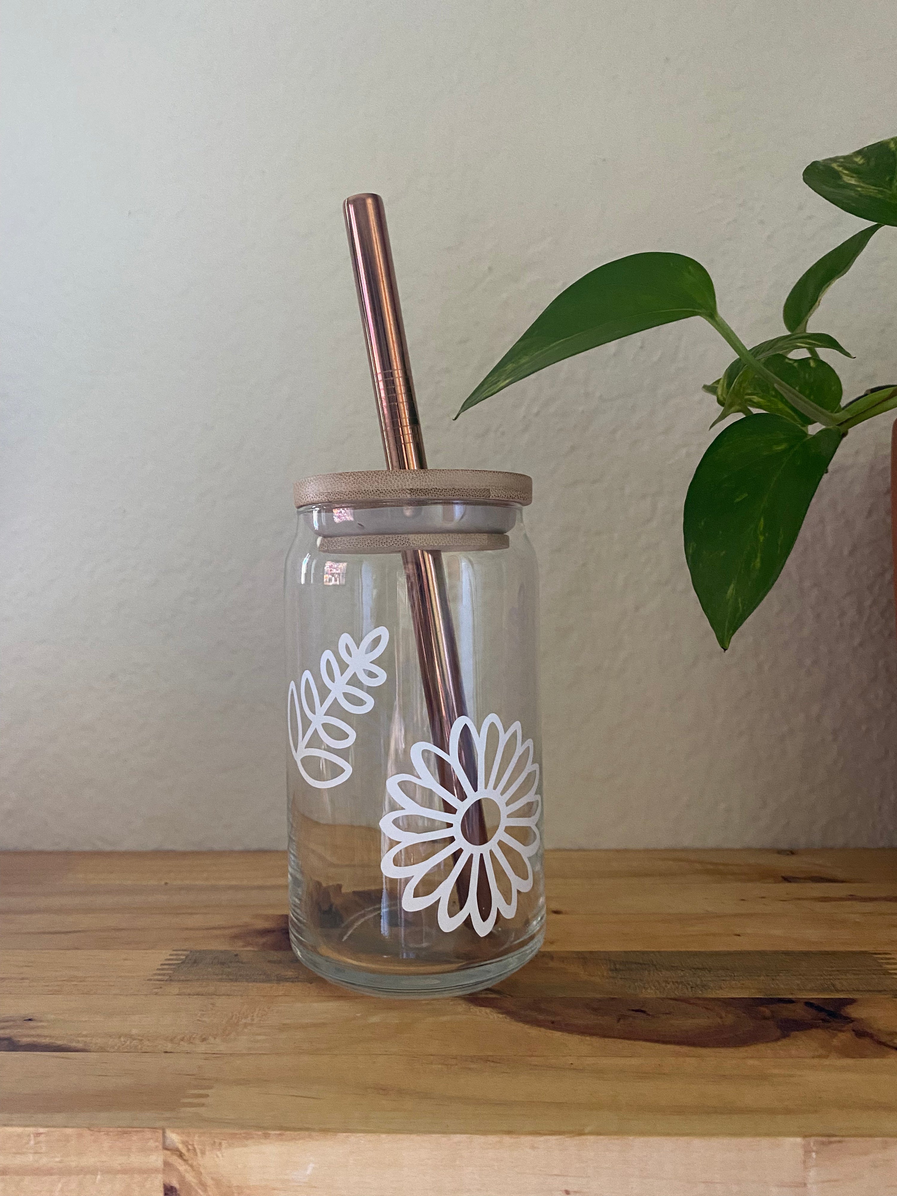 Rose Gold Straw Boba Large Stainless Steel