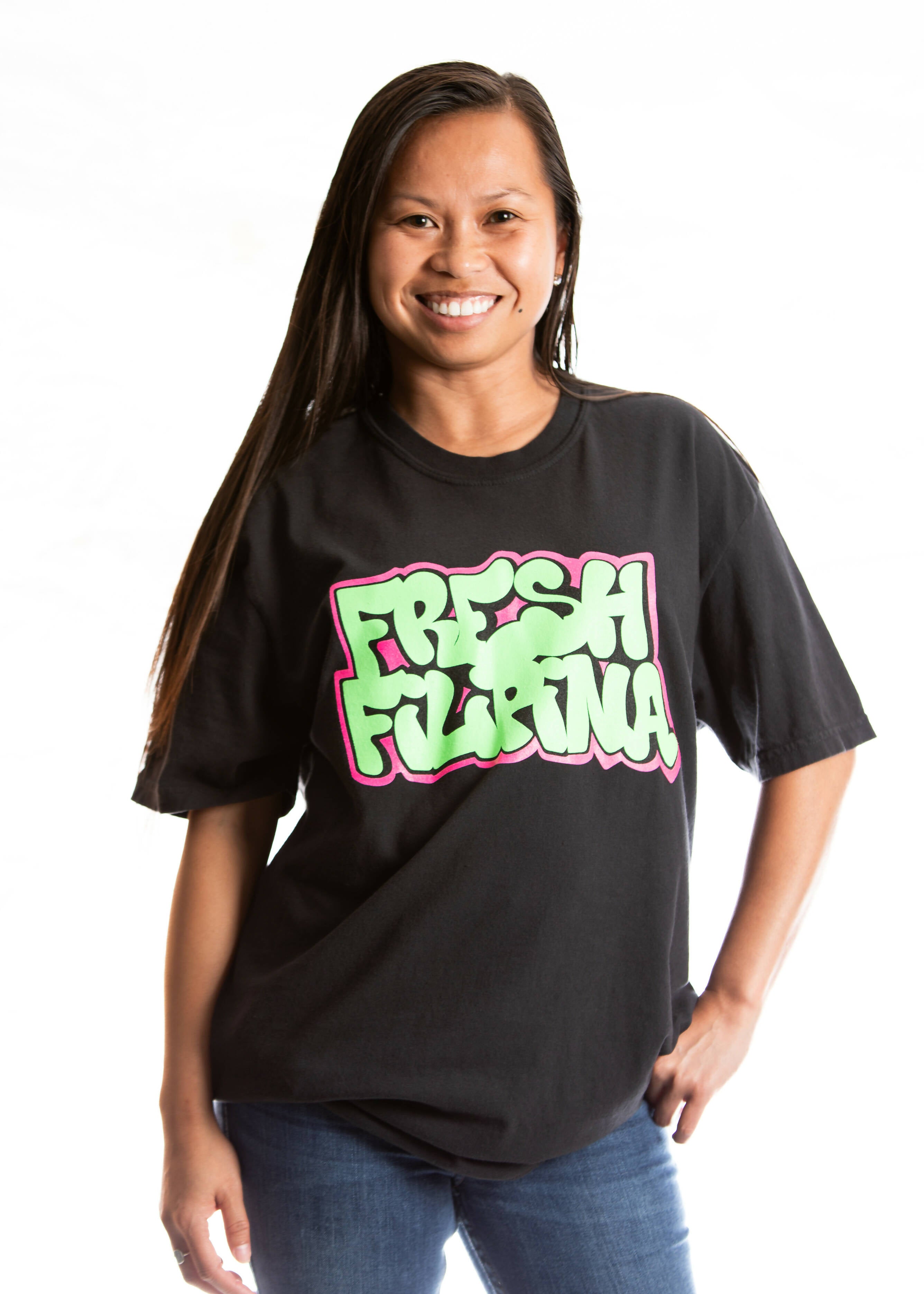 Mie Makes Fresh Filipina T-Shirt , Filipina T-Shirt, Pinay T-Shirt, Black Pocket T-shirt, Filipina Apparels, Filipino Apparels