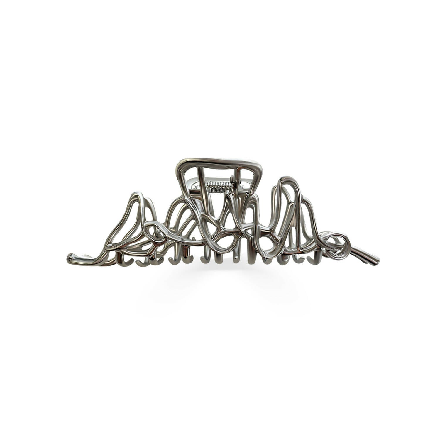 Long Squiggle Metal Claw Clip