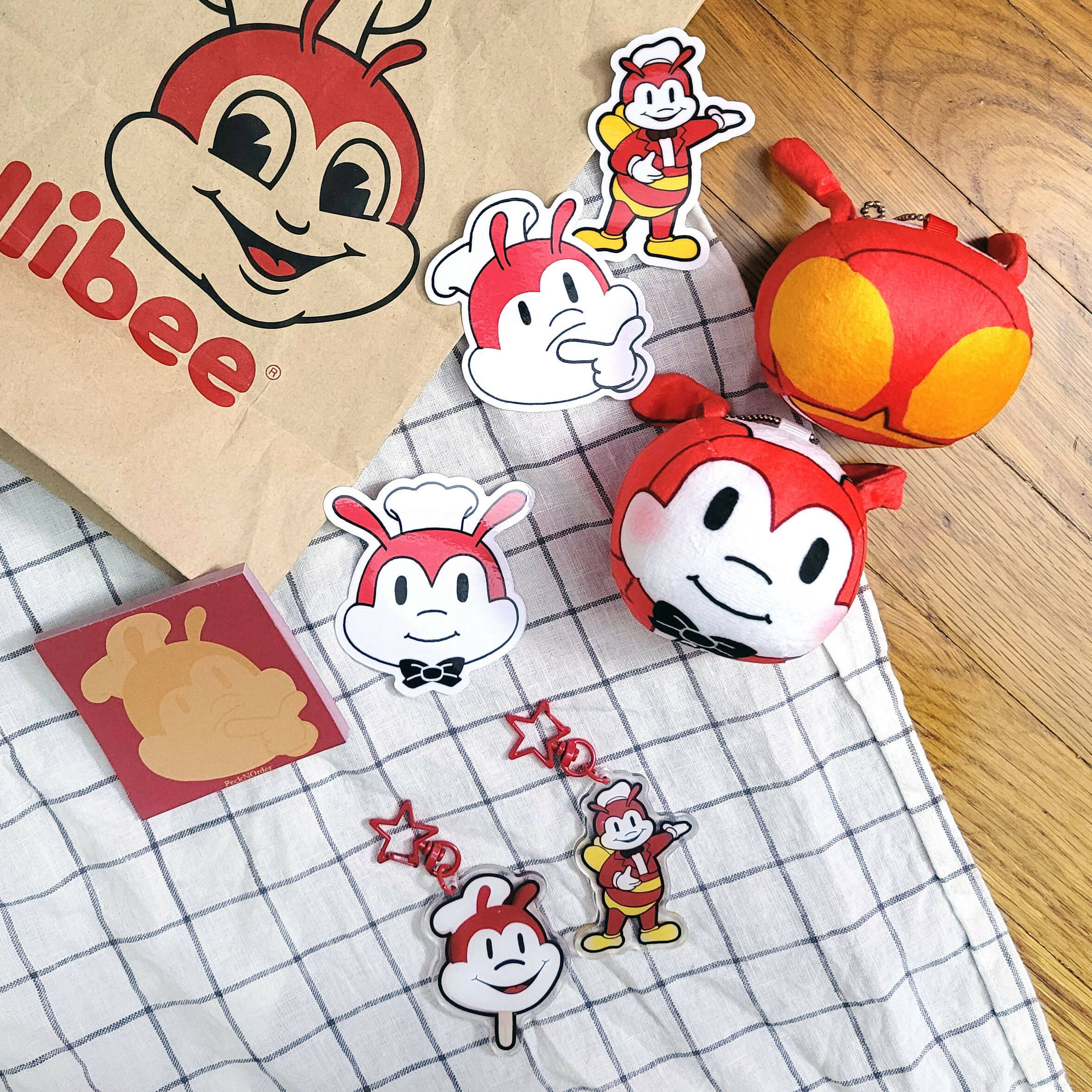Thinking Red Jolly Bee Fast Food Mascot Stationery Memo Pad