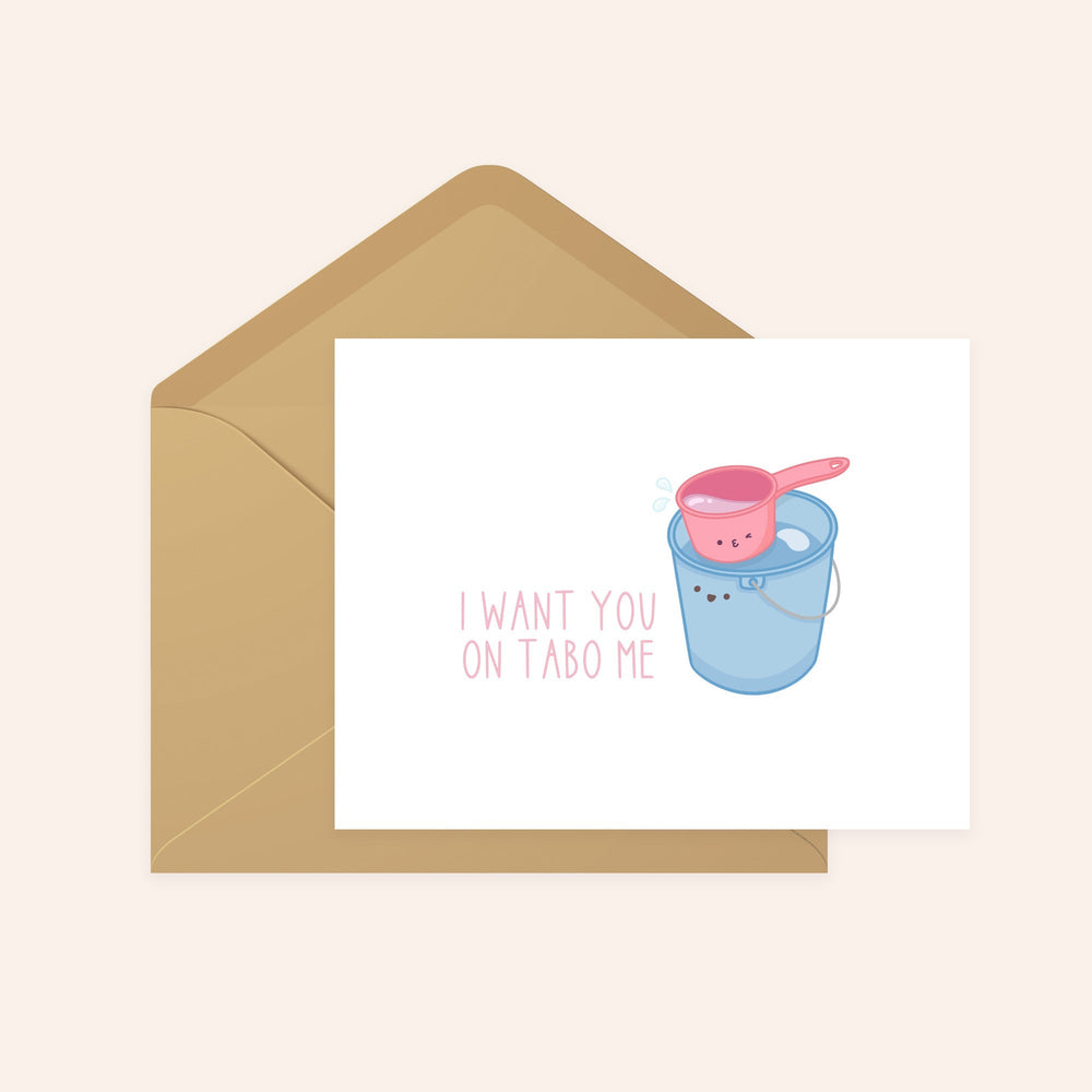 I Want You on Tabo Me Greeting Card