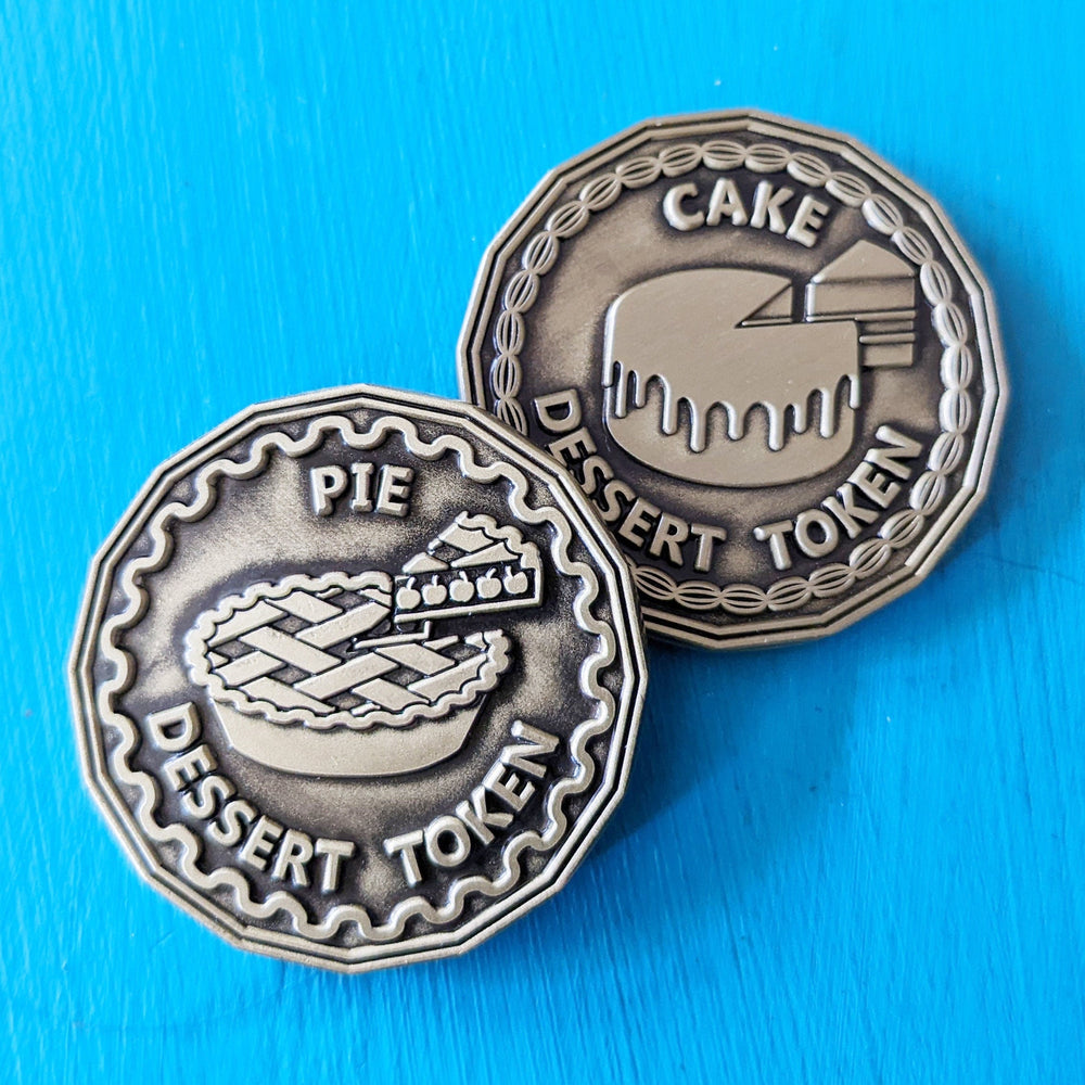 Cake vs Pie Decision Challenge Coin - 1.5" Double Sided Metal Coin