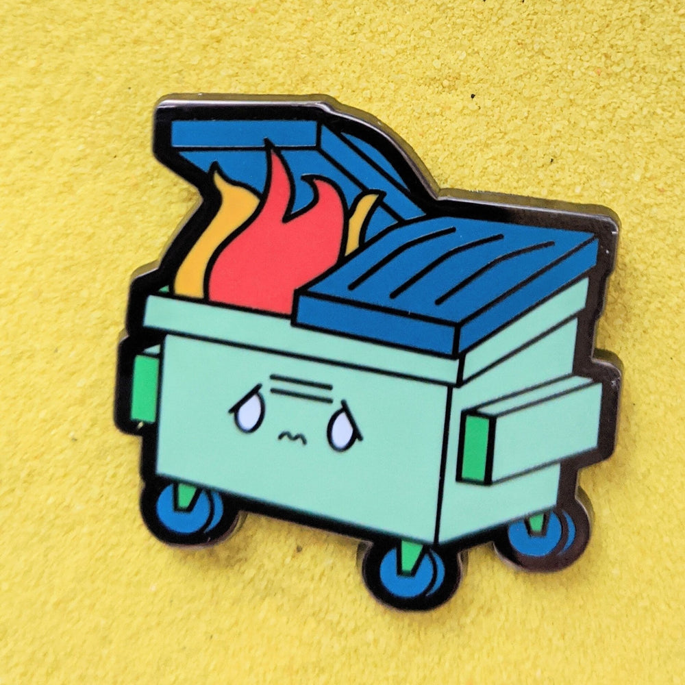 Dumpster Fire - 1.5" Enamel Pin Lapel Metal Badge