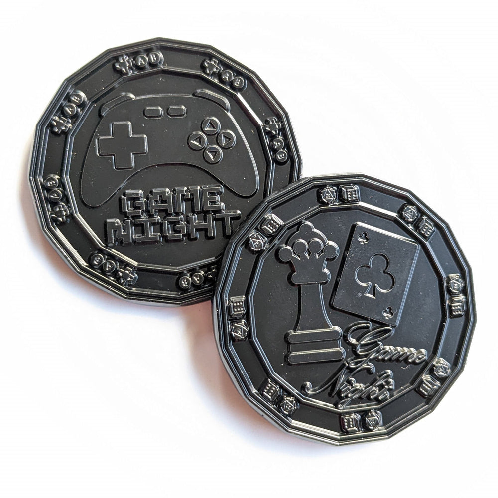 Game Night Decision Coin - 1.5" Double Sided Metal Coin